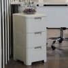 Regał z szufladami RATTAN STYLE 3x14L kremowy
